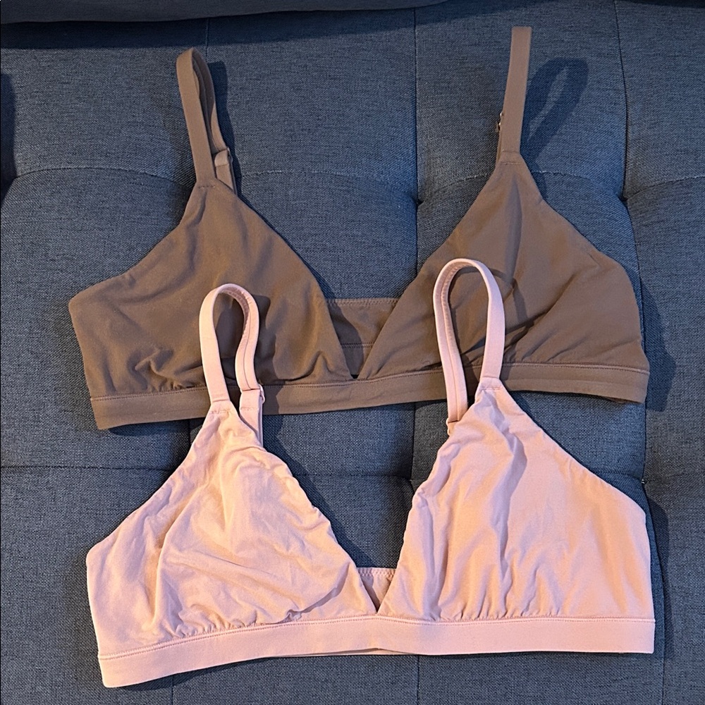 SKIMS Set of Two Fits Everybody Triangle Bralette